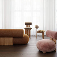 Hippo Sofa w/ Wood Back