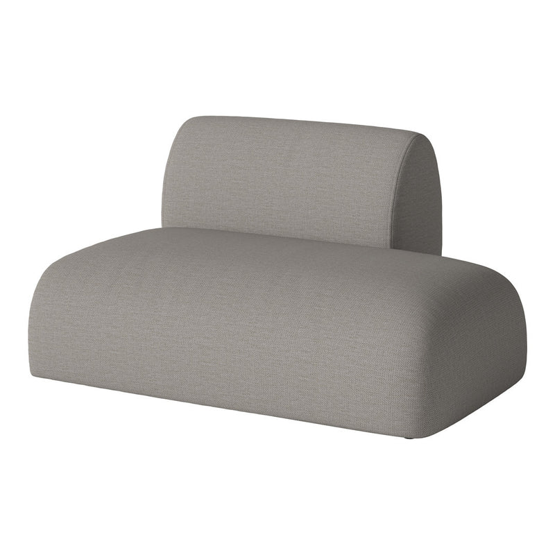 Modern gray sofa with a smooth texture and minimalist design, perfect for stylish interiors.
