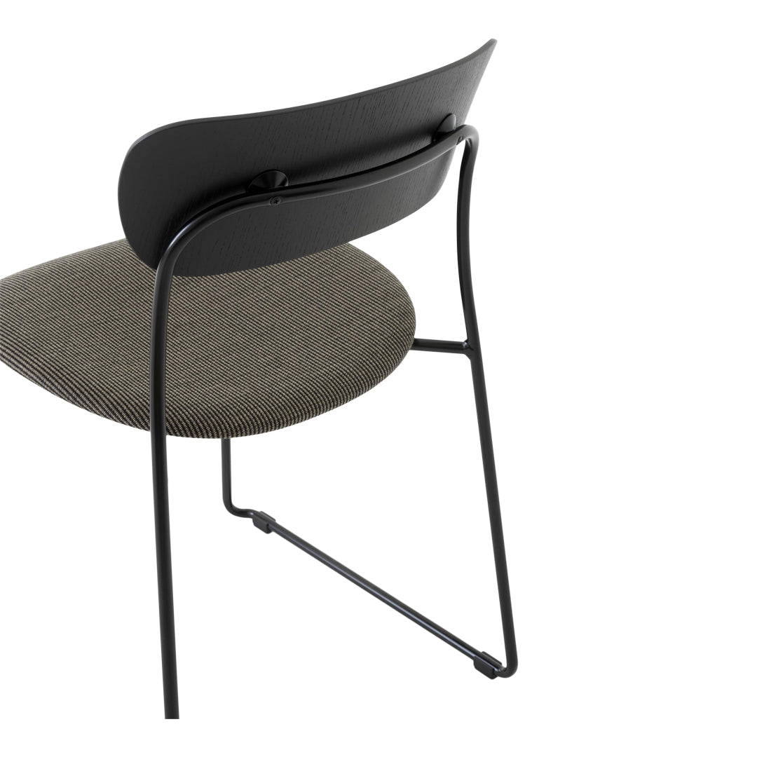 Pavilion AV52 Side Chair - Upholstered Seat - Sled Base - Stackable