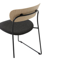 Pavilion AV52 Side Chair - Upholstered Seat - Sled Base - Stackable