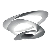 Modern pendant light featuring sleek spiral design in glossy white finish. Perfect for contemporary decor.