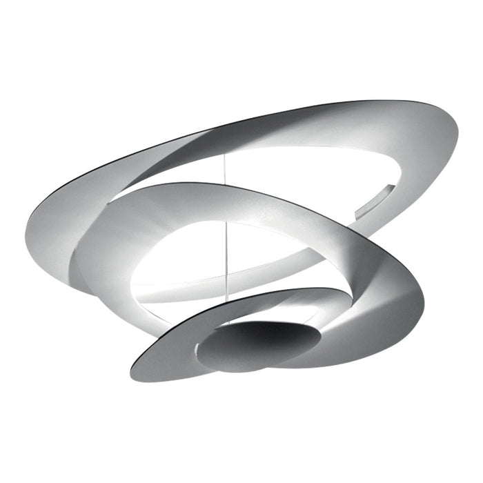 Modern pendant light featuring sleek spiral design in glossy white finish. Perfect for contemporary decor.