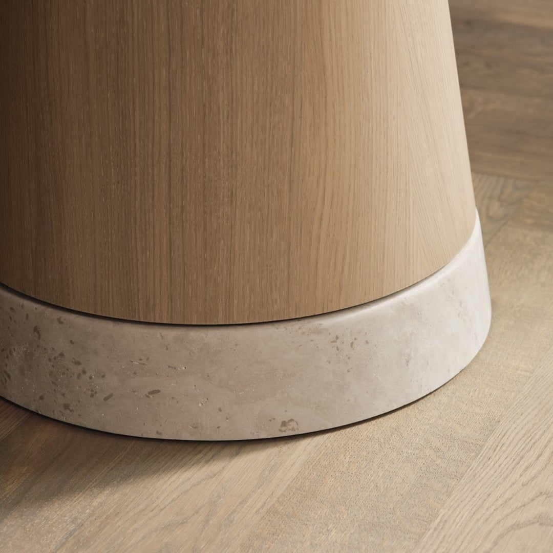 Natural wood grain with a smooth beige base and subtle texture. Modern, neutral colors, perfect for contemporary decor.