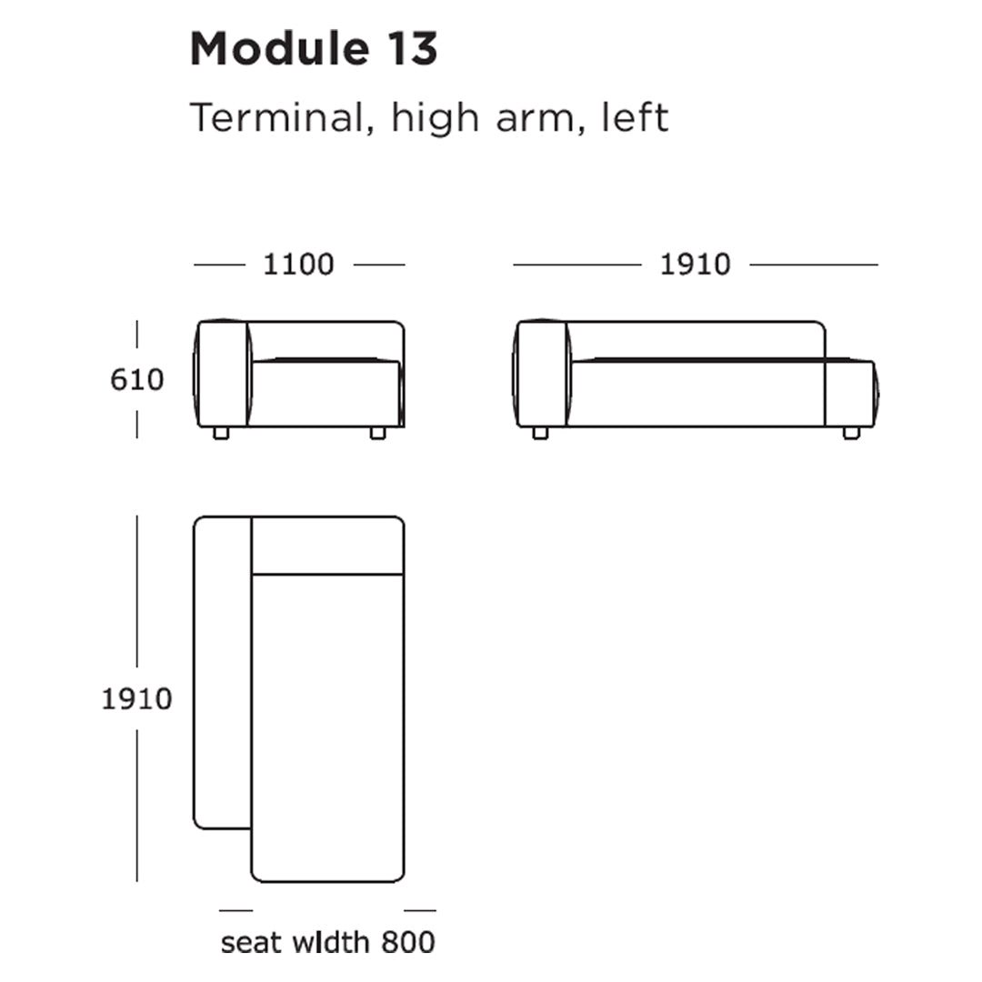 Pontone Modular Sofa (Modules 9-16)