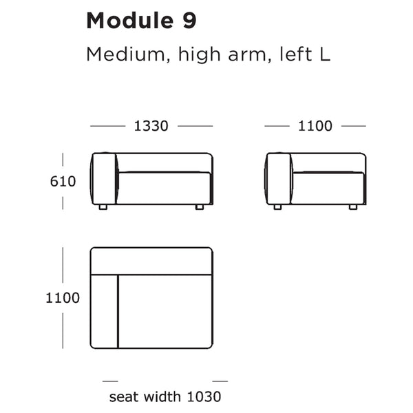 Pontone Modular Sofa (Modules 9-16)