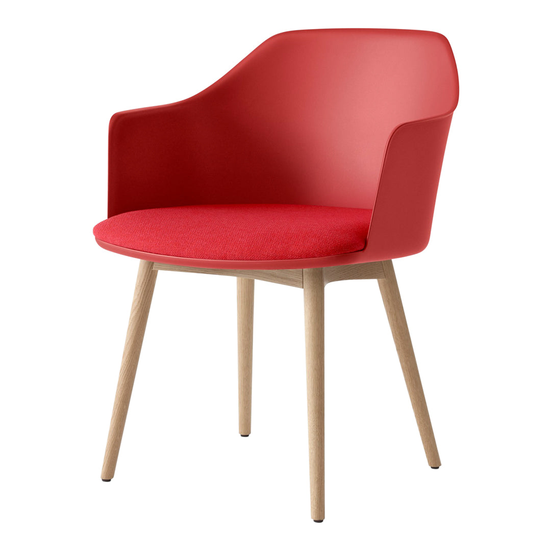 Rely HW77 Armchair - Seat Upholstered - Oak Base