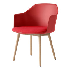 Rely HW77 Armchair - Seat Upholstered - Oak Base