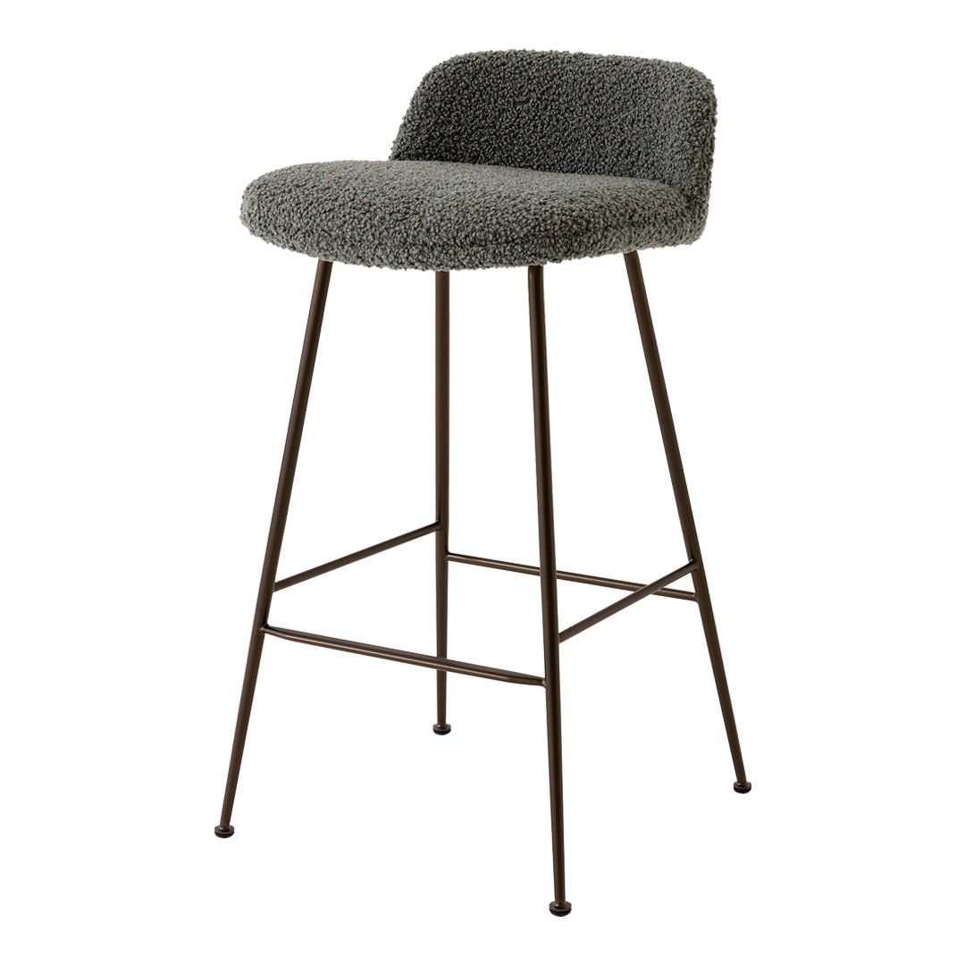 Rely HW84 Low Back Counter Stool Fully Upholstered – Danish