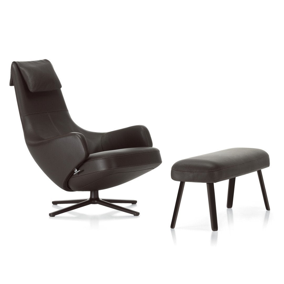 Vitra Repos Lounge Chair and Panchina Ottoman by Antonio Citterio
