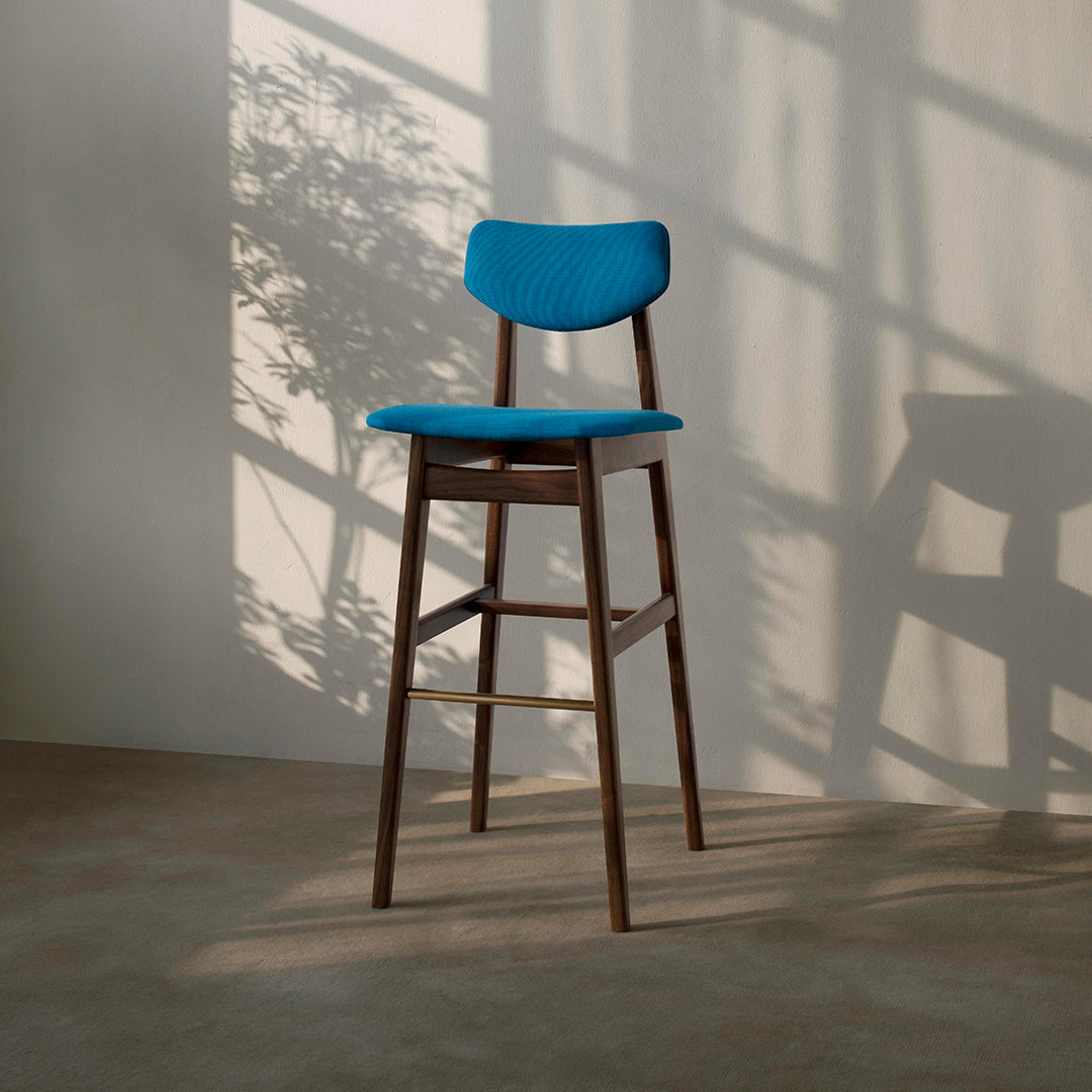 Risom C376 Bar Stool - Fully Upholstered