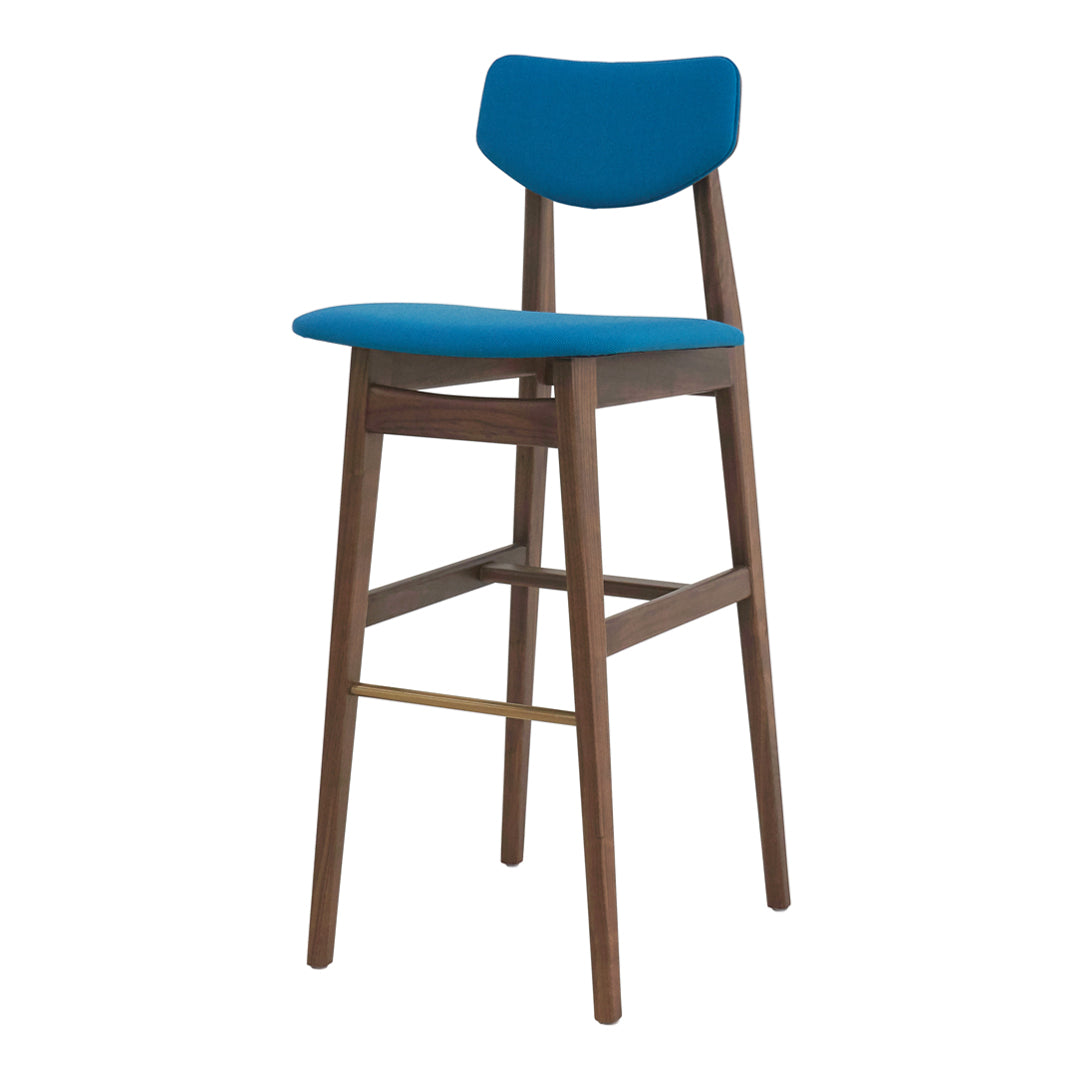Risom C376 Bar Stool - Fully Upholstered