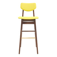 Risom C376 Bar Stool - Fully Upholstered