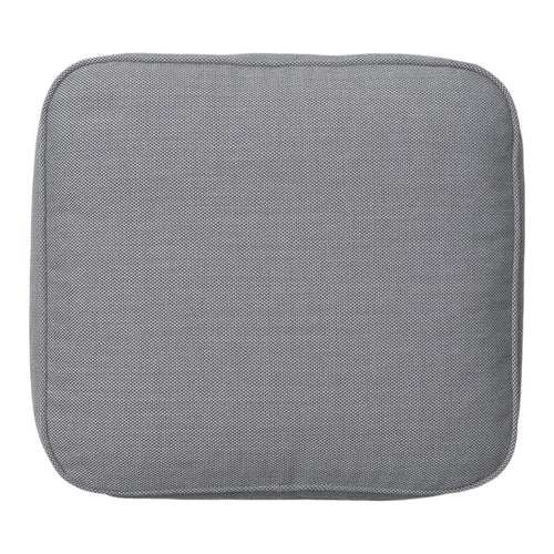 Gray square cushion with a subtle textured pattern for a modern touch. Perfect for home decor.