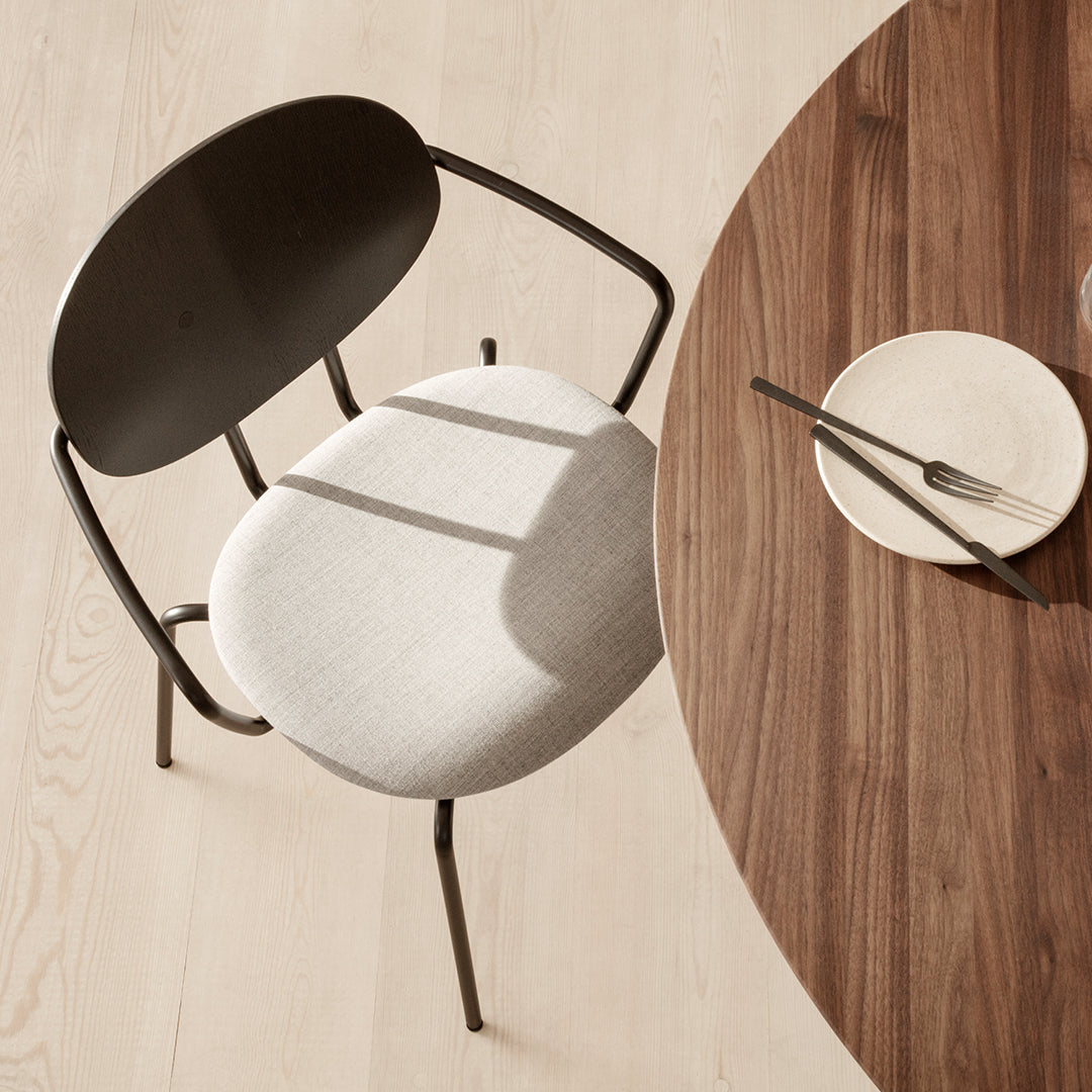 Piet Hein Chair w/ Armrest - Seat Upholstered