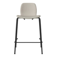 Seed Counter Chair - Upholstered - Steel Base, Black Lacquered