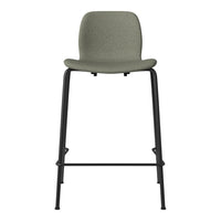 Seed Counter Chair - Upholstered - Steel Base, Black Lacquered
