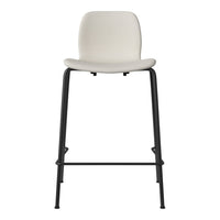 Seed Counter Chair - Upholstered - Steel Base, Black Lacquered