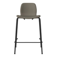 Seed Counter Chair - Upholstered - Steel Base, Black Lacquered