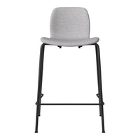 Seed Counter Chair - Upholstered - Steel Base, Black Lacquered