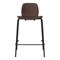 Seed Counter Chair - Upholstered - Steel Base, Black Lacquered