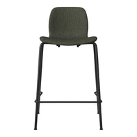 Seed Counter Chair - Upholstered - Steel Base, Black Lacquered