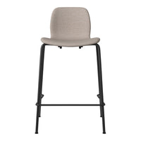 Seed Counter Chair - Upholstered - Steel Base, Black Lacquered