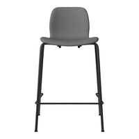 Seed Counter Chair - Upholstered - Steel Base, Black Lacquered