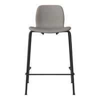 Seed Counter Chair - Upholstered - Steel Base, Black Lacquered