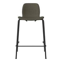 Seed Counter Chair - Upholstered - Steel Base, Black Lacquered