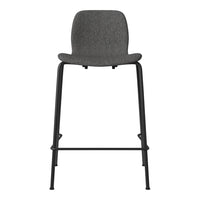 Seed Counter Chair - Upholstered - Steel Base, Black Lacquered