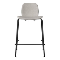 Seed Counter Chair - Upholstered - Steel Base, Black Lacquered
