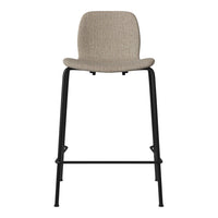 Seed Counter Chair - Upholstered - Steel Base, Black Lacquered