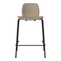 Seed Counter Chair - Upholstered - Steel Base, Black Lacquered