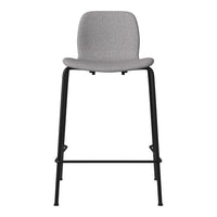 Seed Counter Chair - Upholstered - Steel Base, Black Lacquered