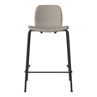 Seed Counter Chair - Upholstered - Steel Base, Black Lacquered