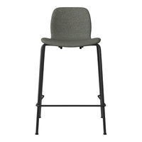 Seed Counter Chair - Upholstered - Steel Base, Black Lacquered