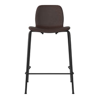 Seed Counter Chair - Upholstered - Steel Base, Black Lacquered
