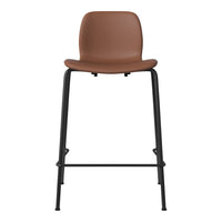 Seed Counter Chair - Upholstered - Steel Base, Black Lacquered