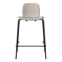 Seed Counter Chair - Upholstered - Steel Base, Black Lacquered
