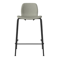 Seed Counter Chair - Upholstered - Steel Base, Black Lacquered