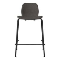 Seed Counter Chair - Upholstered - Steel Base, Black Lacquered