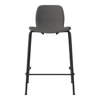 Seed Counter Chair - Upholstered - Steel Base, Black Lacquered