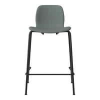 Seed Counter Chair - Upholstered - Steel Base, Black Lacquered