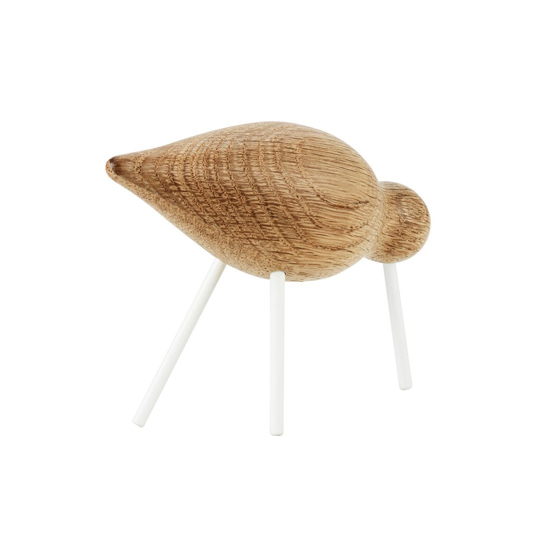 Natural wood finish with smooth grain, complemented by white legs for a minimalist look. Perfect for modern decor.