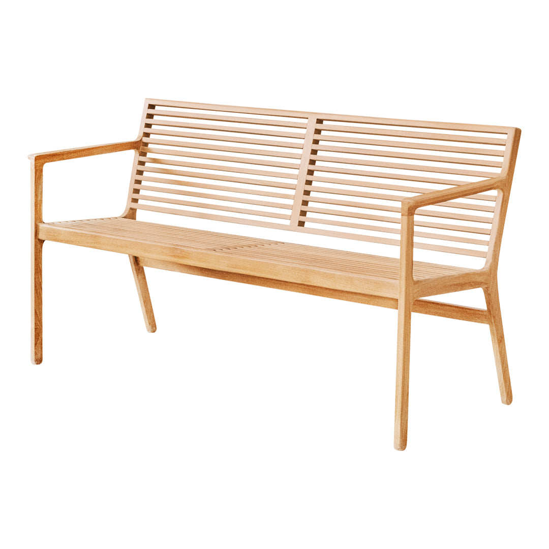 RIB Outdoor Dining Bench - w/ Backrest