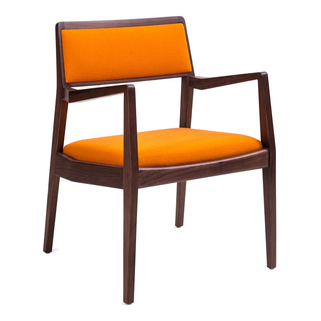 Risom C142 Chair (1955) - Upholstered Seat & Back