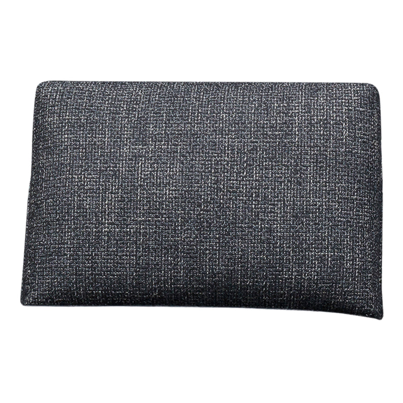 Textured dark gray fabric with subtle woven pattern, ideal for stylish and modern accessories.