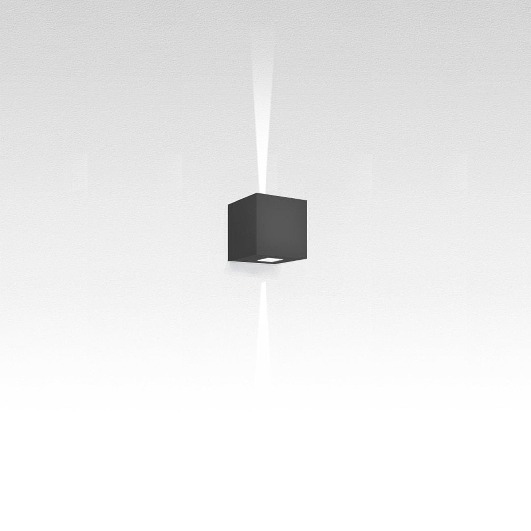 Modern black cube ceiling light with sleek minimalist design and crisp white backdrop. Perfect for contemporary decor.