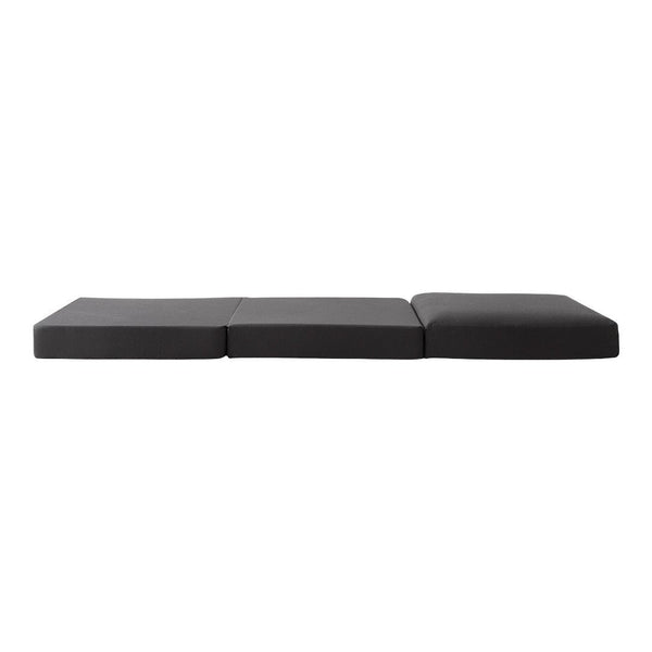 Black modular cushion set with a smooth, minimalist design, featuring a solid color and no visible patterns.