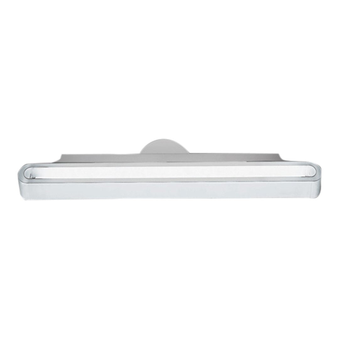 Sleek silver and clear LED light bar with a modern design, ideal for stylish lighting solutions.